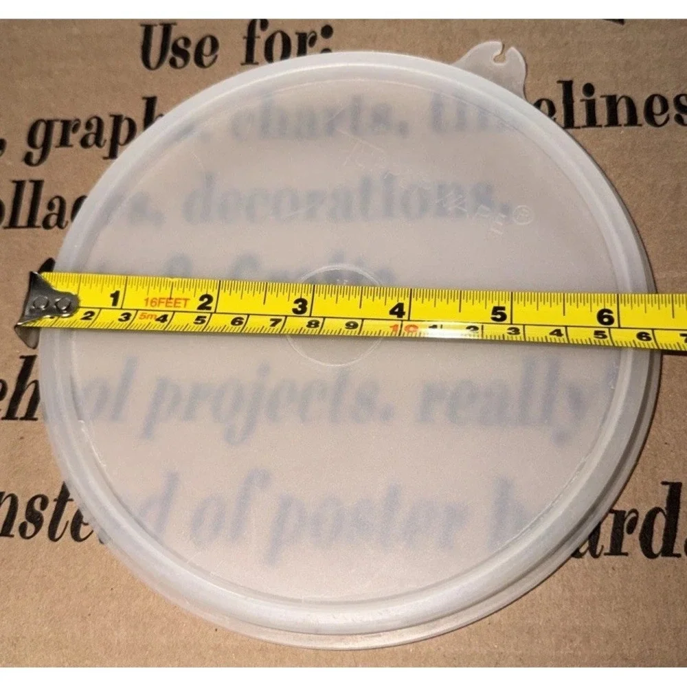 VTG Tupperware Replacement Lid #227-25 C Tab Sheer Seal Made in USA.   2